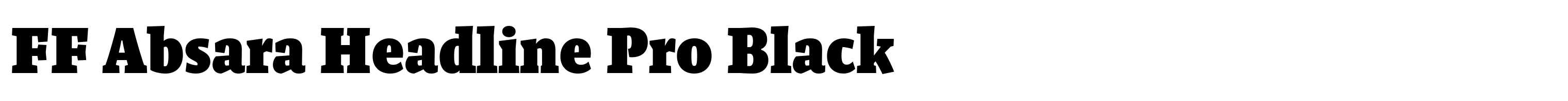 FF Absara Headline Pro Black